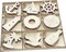 45 Pack Unfinished Nautical Wood Cutouts for Crafts, Wooden Anchor,Sailboat,Ship Wheel,Compass for DIY Project 3.5 Inch 5 Peices Each